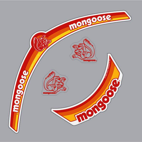 Mongoose - Helmet Decal set - Red