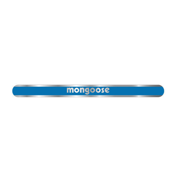 Mongoose - BLUE - seat clamp decal