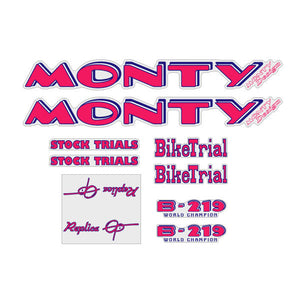 Monty -  B-219 Stock Trials decal set