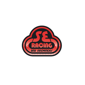 SE Racing head tube decal - Drippy Font - Red/Black