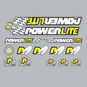 Powerlite - P19 - CROMO - Clear decal set