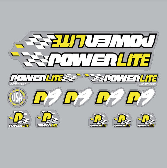 Powerlite - P19 - CROMO - Clear decal set