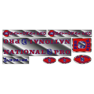 Pro Neck - National Pro - Cruiser 24 chrome decal set