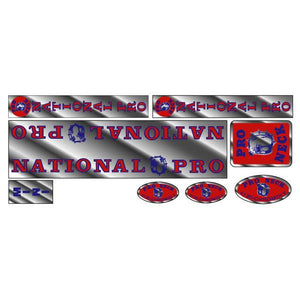 Pro Neck - National Pro - Mini chrome decal set
