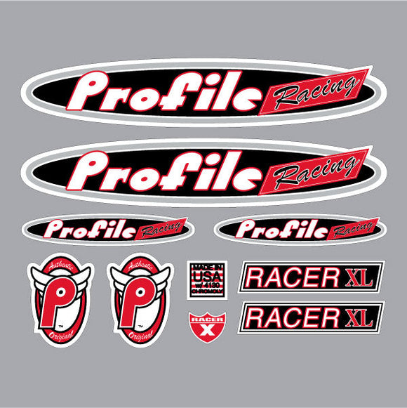1997 Profile - Racer XL - White decal set