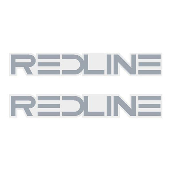 Redline - Chrome Seat Decal Set Old School Bmx