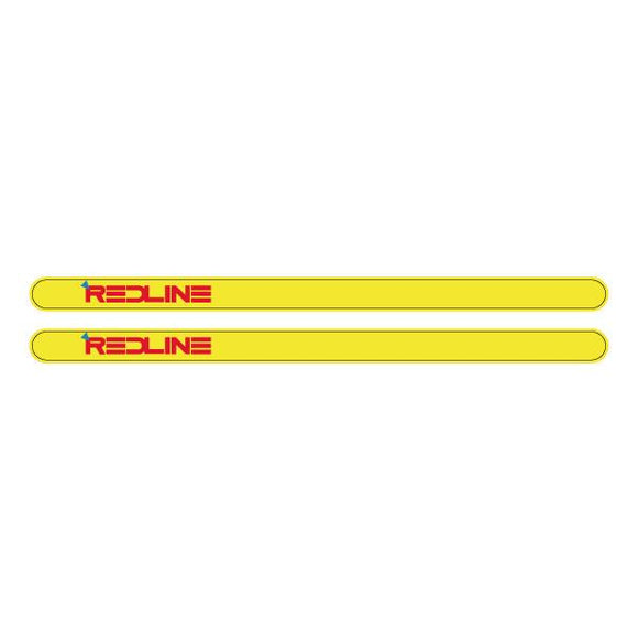 Redline Gen 3 - Yellow with Blue Triangle - Flight crank decal set