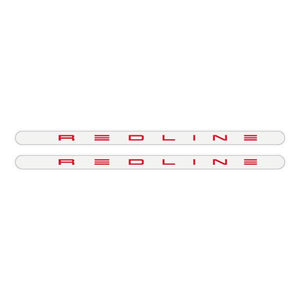 Redline Gen 4 White with red logo - Flight crank decal set