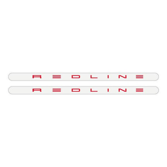 Redline Gen 4 White with red logo - Flight crank decal set