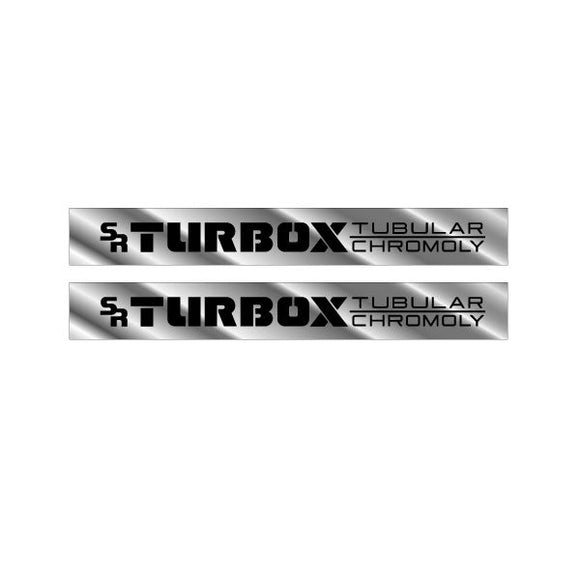 SR Sakae - TURBOX crank decal set on chrome