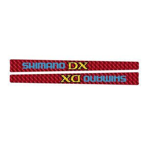 Shimano DX Crank decal set - RED