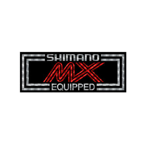 Shimano MX - Black Red - Prism decal