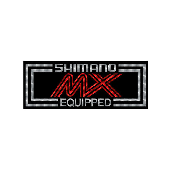 Shimano MX - Black Red - Prism decal
