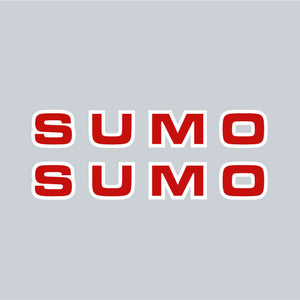 Sumo - Red LETTERS rim decals