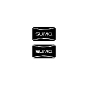 Sumo - Black on Chrome rim decals