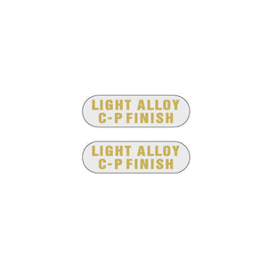 SUZUE - LIGHT ALLOY C-P FINISH Gold on clear rounded hub decals