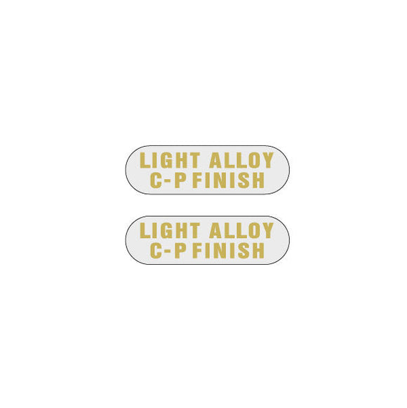 SUZUE - LIGHT ALLOY C-P FINISH Gold on clear rounded hub decals