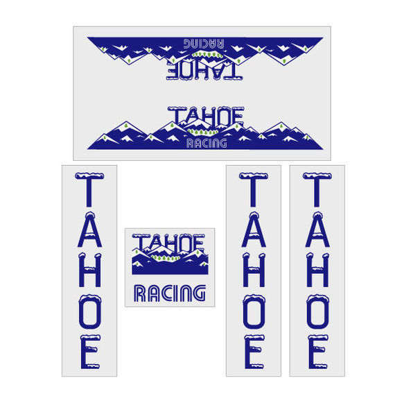 TAHOE RACING decal set - on clear