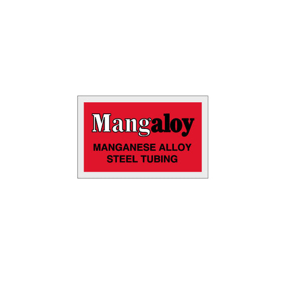 Tange - Mangaloy Red clear seat tube decal