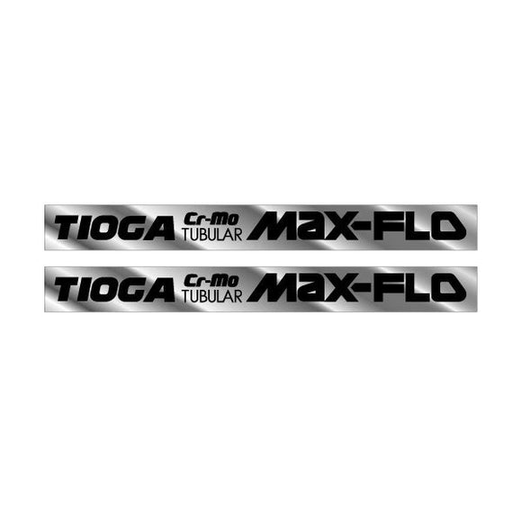 Tioga - MAX-FLO crank decal set on chrome