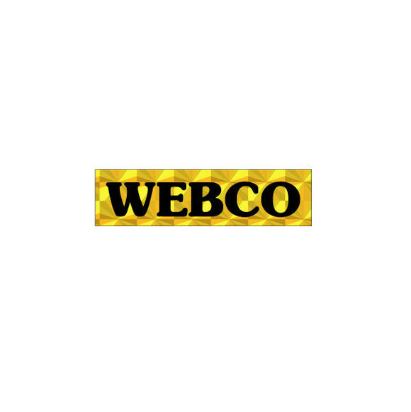 Webco - PRISM yellow Plate decal