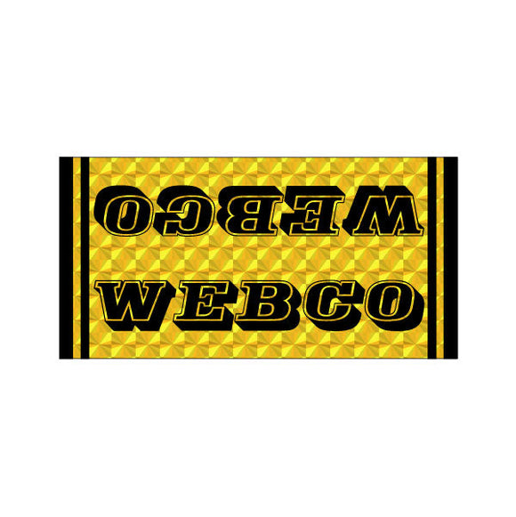Webco - Yellow PRISM downtube decal