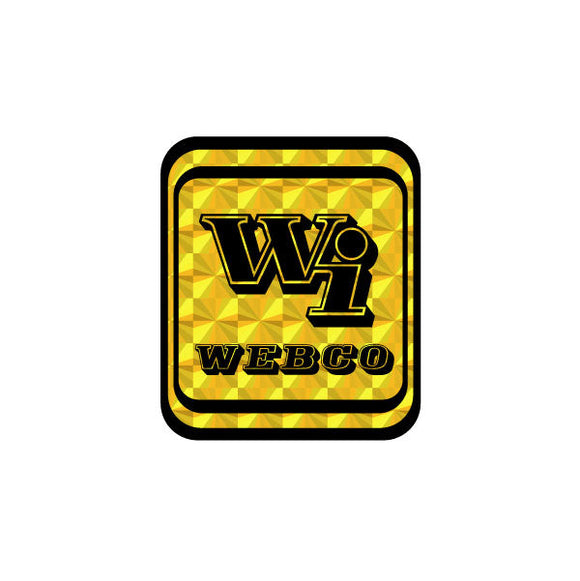Webco - Prism gold Headtube decal