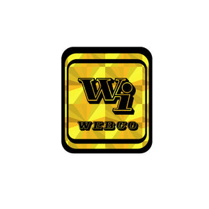 Webco - WI WEBCO Yellow Prism Seat tube decal