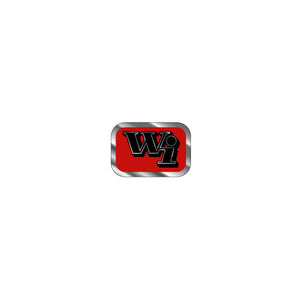 Webco - WI red Chrome Seat tube decal