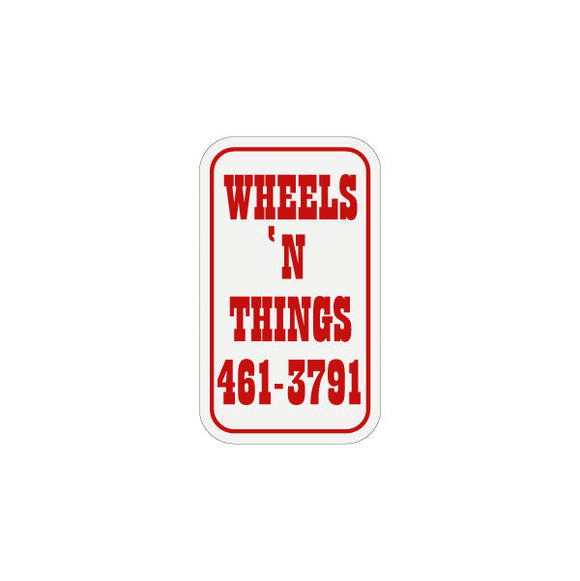 Wheels 'N Things - Red seat tube decal