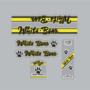 White Bear bmx decal set