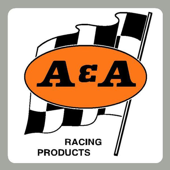 A&a - Flag Waving Decal On White Old School Bmx