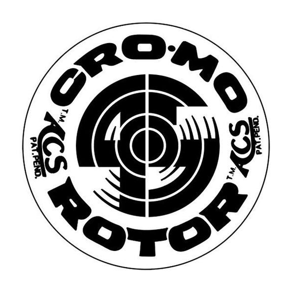 ACS - Cromo stem  decal - BLACK