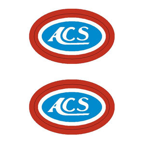 Acs - Oval Hub Decals Old School Bmx Decal