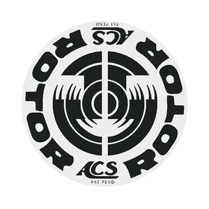Acs - Slant 55 Stem Decal Black Old School Bmx