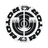 Acs - Slant 55 Stem Decal Black Old School Bmx