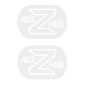 Acs - Z Hub Decals White Old School Bmx Decal