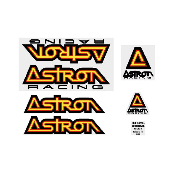 ASTRON Racing Pro - black/red - clear- decal set