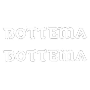 Bottema - Die Cut Fork Decals White Old School Bmx Decal