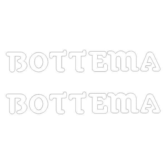Bottema - Die Cut Fork Decals White Old School Bmx Decal