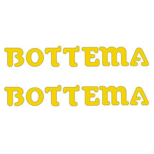 Bottema - Die Cut Fork Decals Yellow Old School Bmx Decal