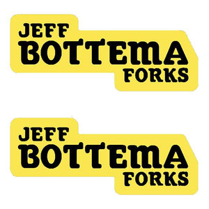 Bottema - Jeff Forks Yellow Fork Decals Old School Bmx Decal