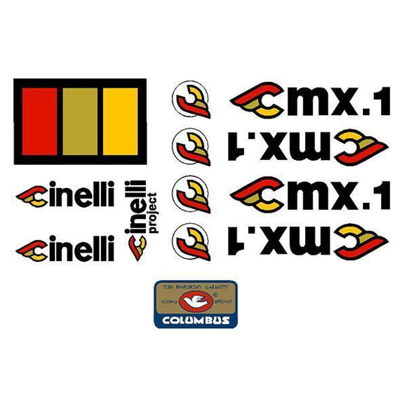 Cinelli Cmx-1 Bmx Decal Set - Old School Bmx Decal-Set