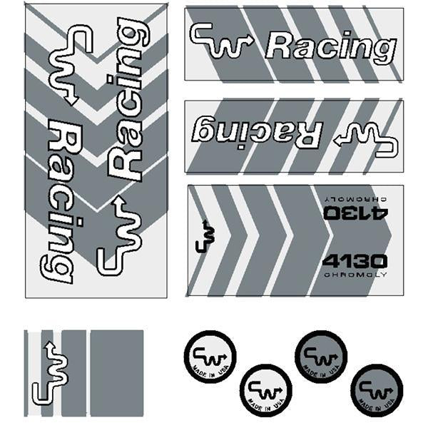 CW - Z1000 Light Grey Decal set | BMX Products USA