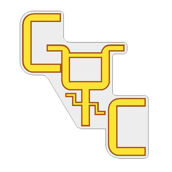 CYC -  yellow 45 degree decal