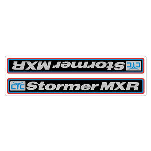 CYC - STORMER MXR down tube decal