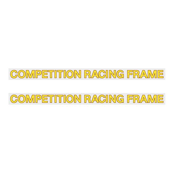 CYC - COMPETITION yellow top tube decals | BMX Products USA
