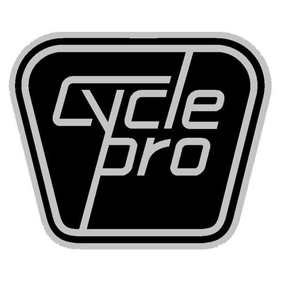 Cycle Pro - Head Badge Replacement Silver Decal Old School Bmx