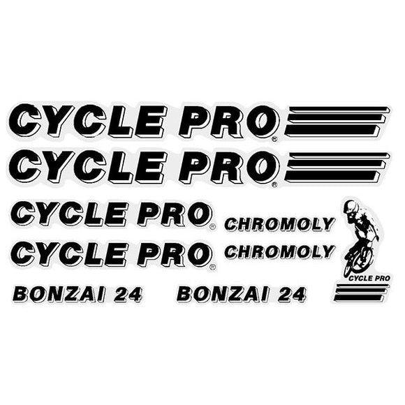 Cycle Pro - Bonzai 24 - Black decal set
