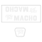 Cycle Pro - Macho White On Clear Decal Set Old School Bmx Decal-Set